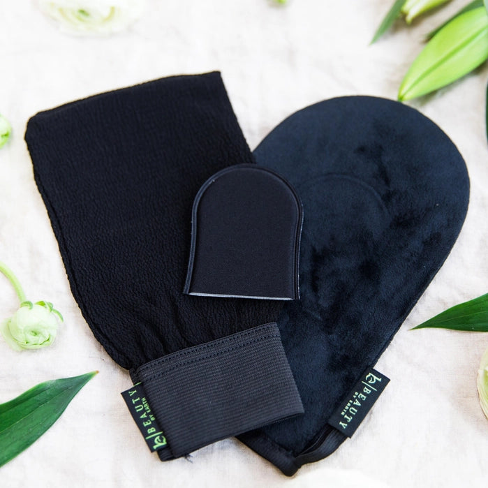 Self Tanner Body & Face Applicator & Exfoliating Glove || Beauty By Earth