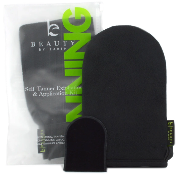 Self Tanner Body & Face Applicator & Exfoliating Glove || Beauty By Earth