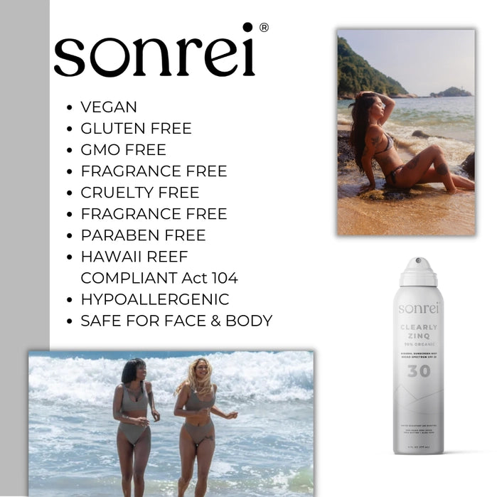 SONREI Clearly Zinc Spray Sunscreen